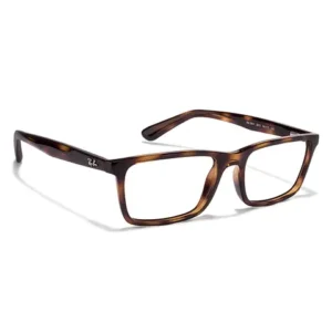 Rayban Brown Rectangle Full Rim Eyeglasses - Image 3