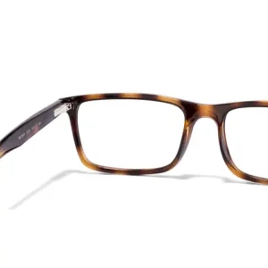 Rayban Brown Rectangle Full Rim Eyeglasses - Image 5