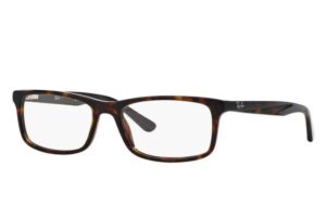 Rayban Brown Rectangle Full Rim Eyeglasses - Image 2