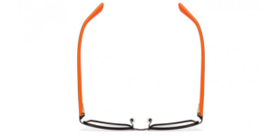 Rayban Black Orange Rectangle Full Rim Eyeglass - Image 4